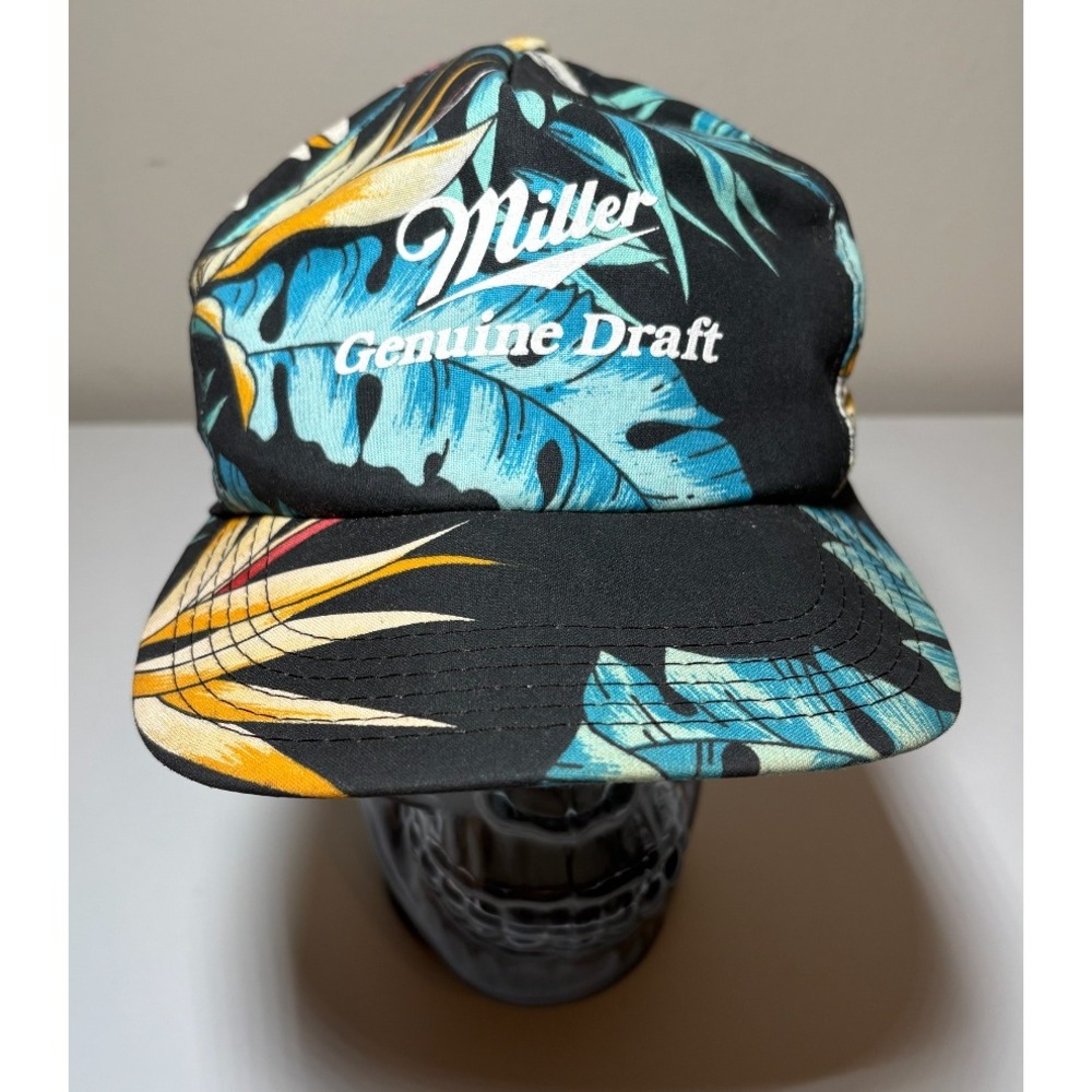Miller Genuine Draft Vintage Hawaiian Floral Snapback Hat